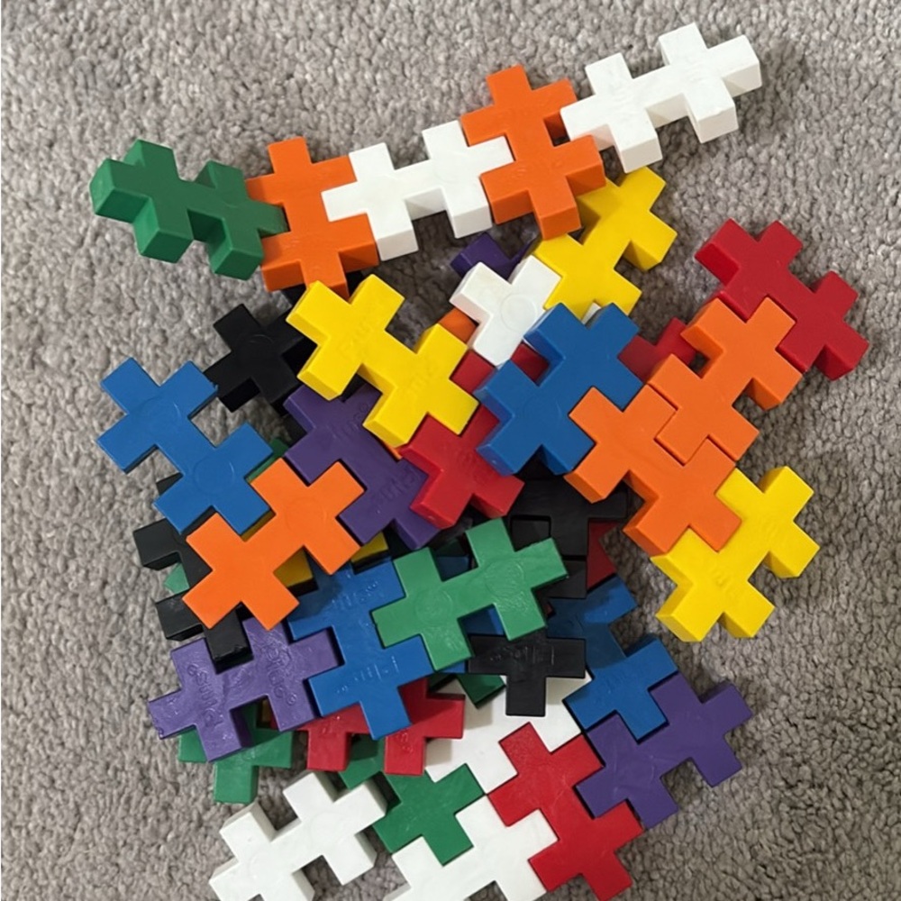 Bundle Abacus & Colorful Interlocking Building Blocks for Kids